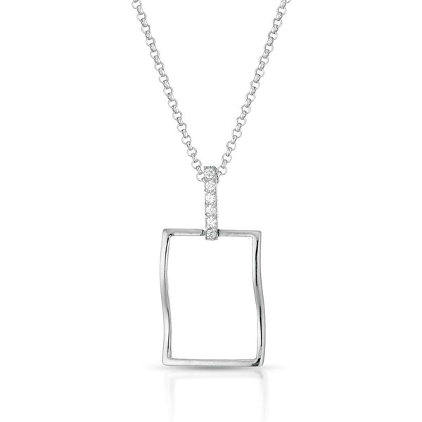 COLLANA RETTANGOLO ONDULATO